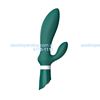 Vibrador con estimulador de clitoris siliconado